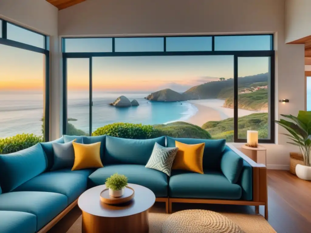 Rental de vacaciones en la costa: lujo, comodidad y petfriendly Acogedor alquiler vacacional con políticas de mascotas, sala amplia con vista al mar y rinconcito petfriendly