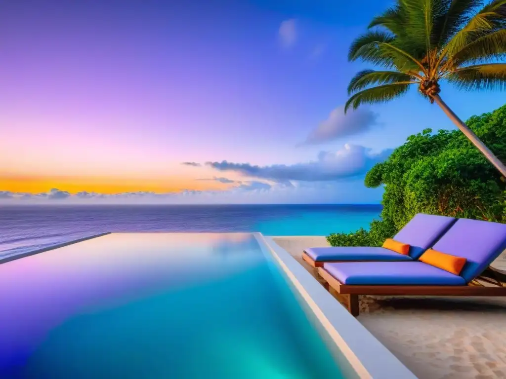 Villa de lujo con piscina infinita privada frente al mar Alquiler vacacional perfecto costa: Villa de lujo con piscina infinita privada frente al mar y atardecer vibrante