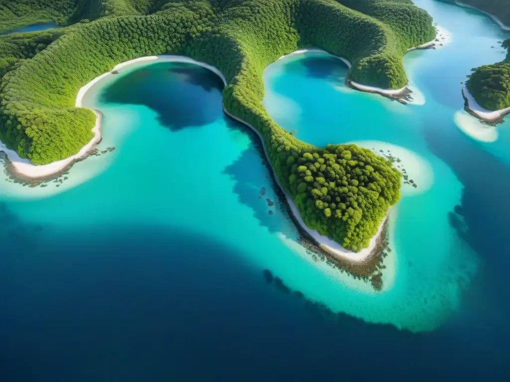 Confluencia natural: río y mar en armonía Armonía de ecosistemas costeros: el río serpentea hacia el océano en una fusión delicada de agua dulce y salada