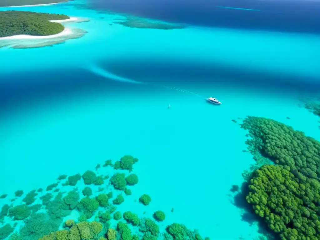 Arrecife de coral vibrante: belleza marina en EcoResorts Un arrecife de coral vibrante y colorido, habitado por peces, bajo aguas turquesas cristalinas