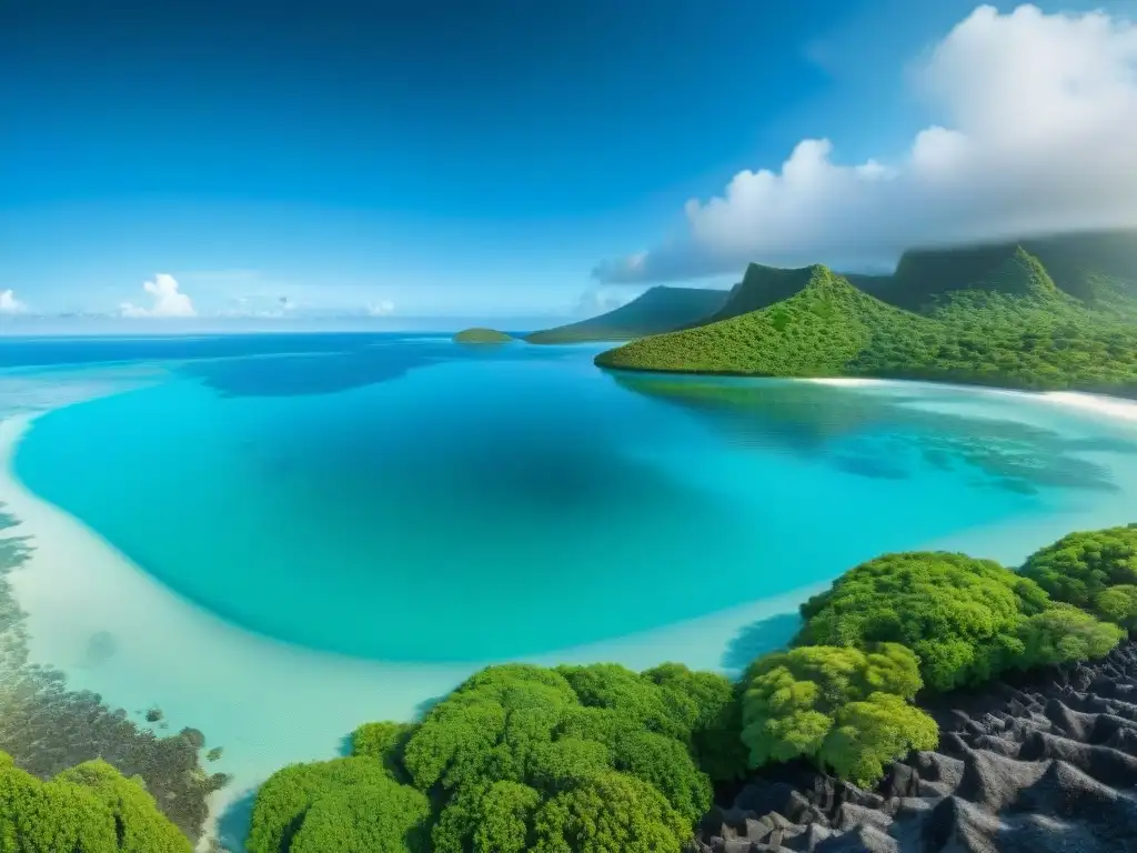 Paraíso costero: arrecife de coral vibrante y biodiversidad marina Arrecife de coral vibrante en ecosistema costero preservado