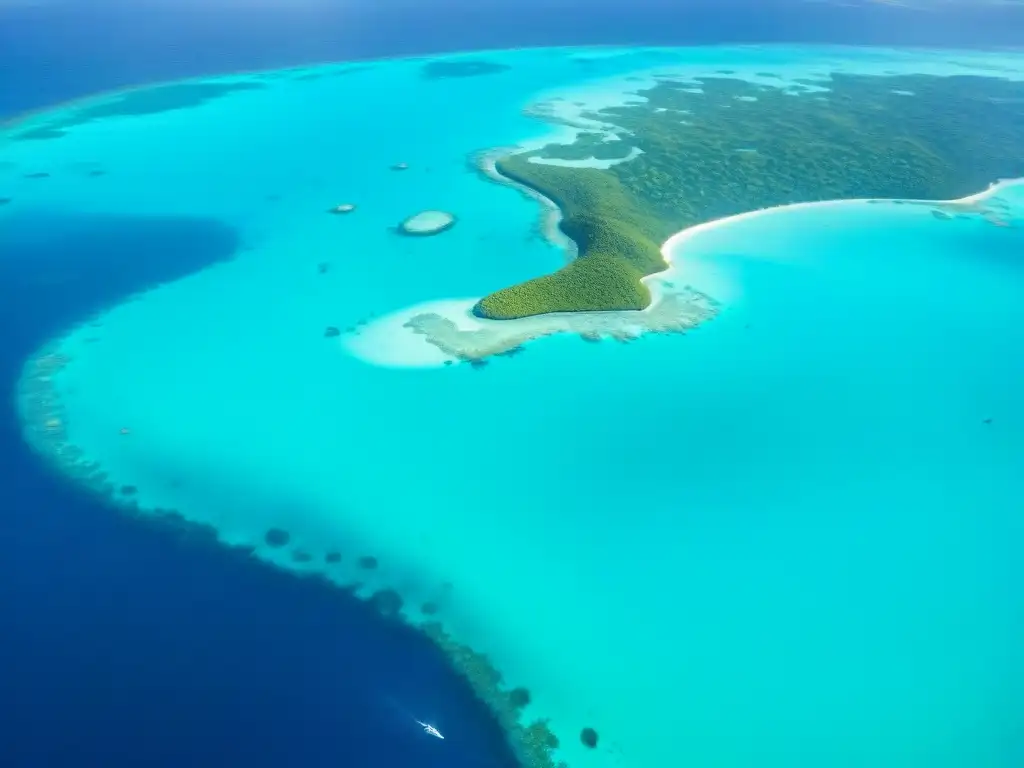 Arrecife de coral vibrante: vida marina en aguas turquesas Un arrecife de coral vibrante con vida marina rodeado de aguas turquesa cristalinas