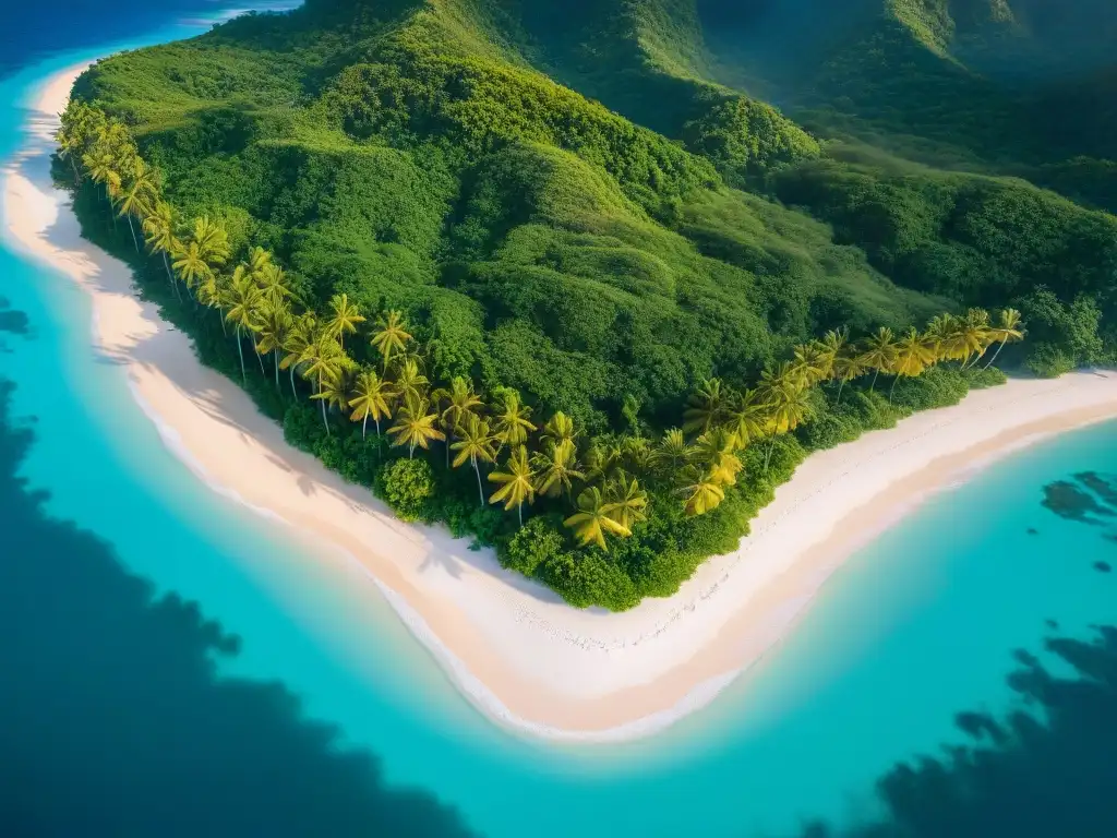 Paraíso exclusivo: isla privada en el Caribe con playas de ensueño Atardecer dorado en isla privada del Caribe: playas blancas, aguas turquesas y villas de lujo entre palmeras