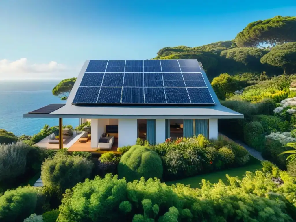 Vivienda costera ecofriendly con paneles solares y vistas al mar Casa costera con paneles solares, rodeada de naturaleza, vistas al mar y beneficios hipotecas verdes costeras