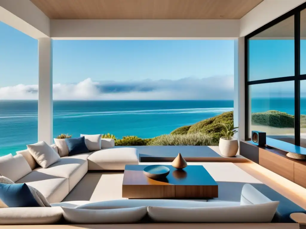 Residencia costera inteligente: integración perfecta con tecnología moderna Casa inteligente en la costa: domótica para hogares costeros integrada en un entorno moderno y elegante
