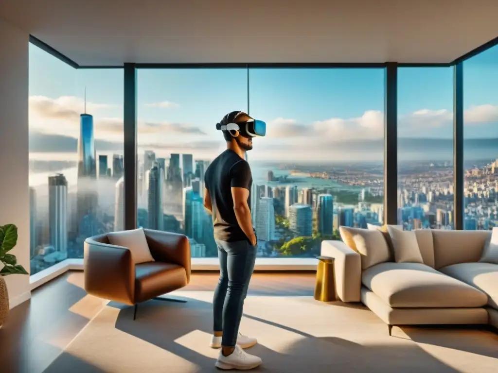 Exploración virtual de lujo: casa moderna en VR Explora una casa virtual moderna con detalle asombroso en la realidad virtual decisiones inmobiliarias