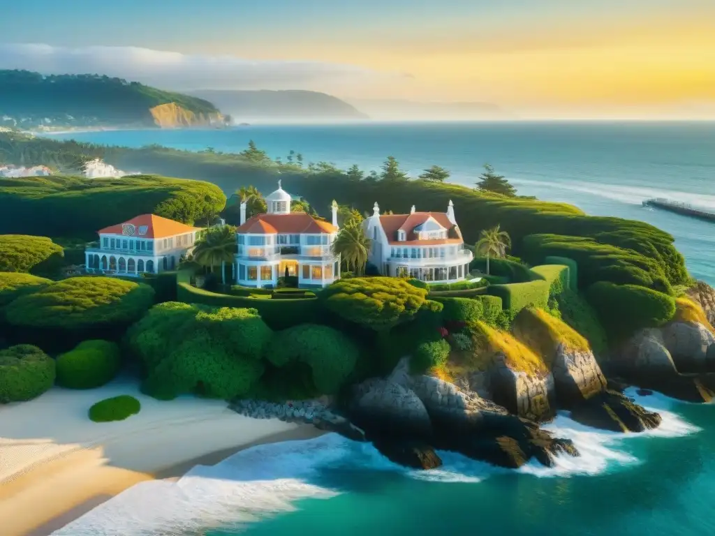 Espléndidas mansiones históricas frente al mar Casas históricas frente al mar: Majestuosas mansiones con jardines extensos y detalles arquitectónicos únicos junto al mar
