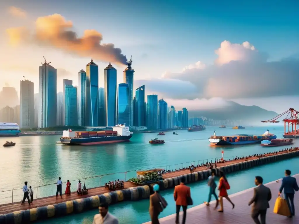 Una ciudad costera bulliciosa en mercados emergentes REITs costeros