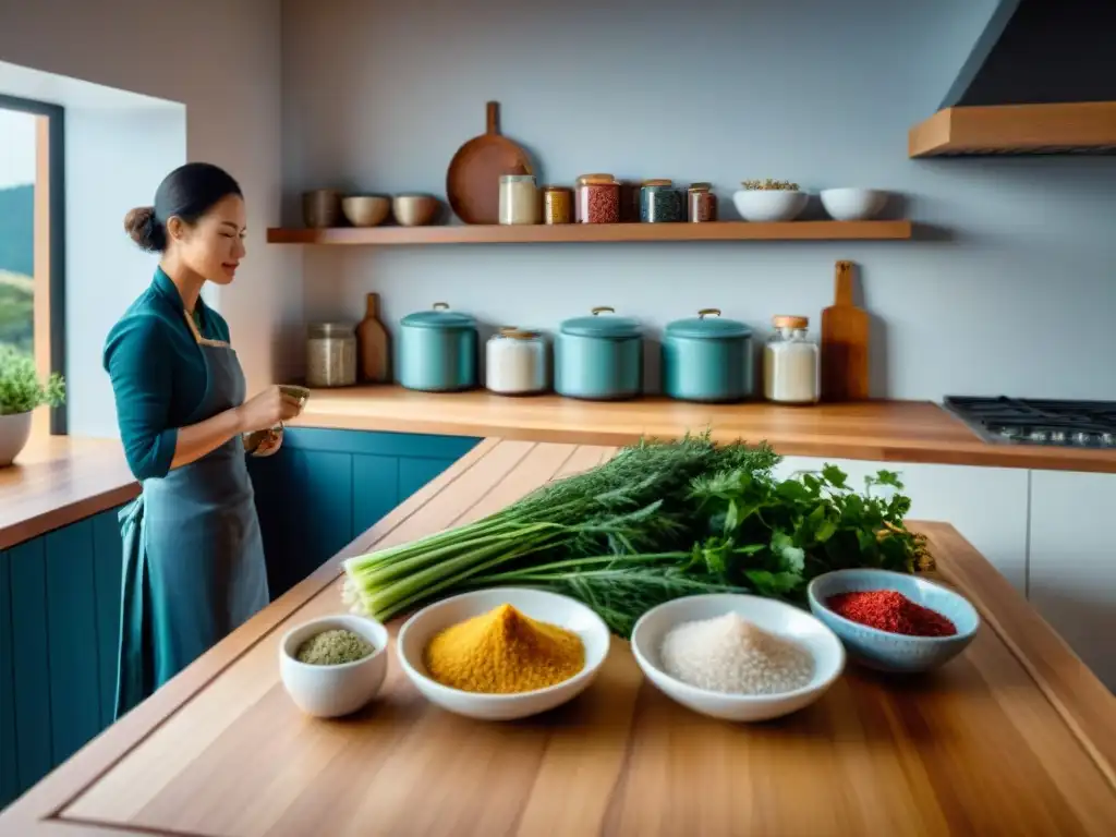 Cocina costera: tradición culinaria junto al mar Una cocina costera tradicional rebosante de actividad, con condimentos exclusivos de la región y chefs preparando exquisitos platos