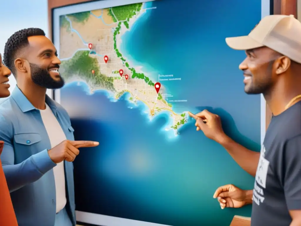 Colaboración comunitaria en mapa digital para seguridad costera Comunidad costera colabora en mapa digital para mejorar seguridad en comunidades costeras
