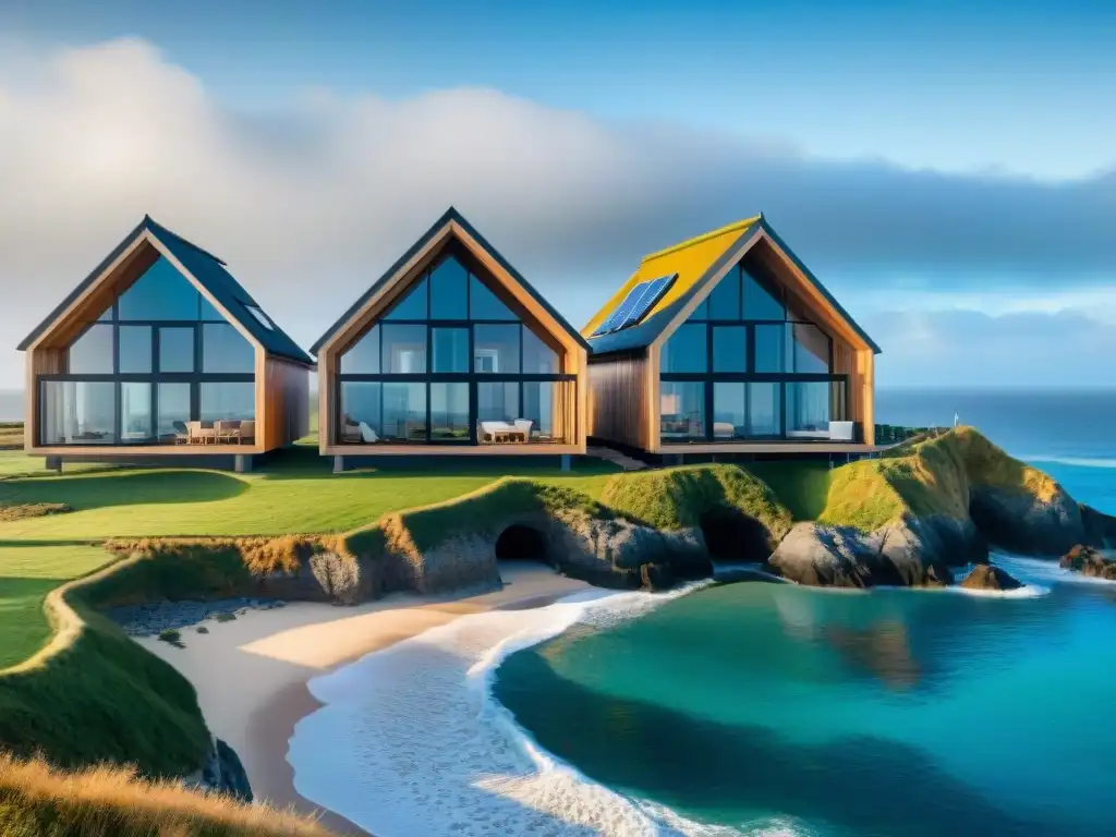 Contraste casas costeras: tradicional vs Contraste casas tradicional y moderna innovadora frente al mar