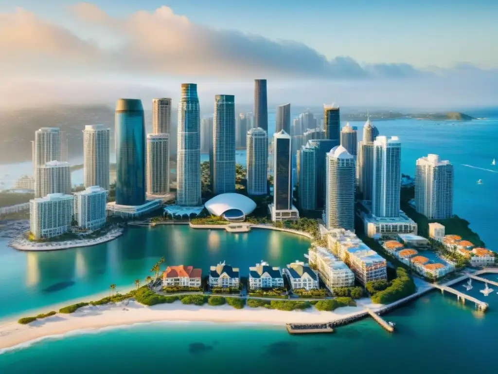 Contraste urbano-costero: Oportunidades de inversión Contraste entre ciudad bulliciosa y costa serena, ilustrando oportunidades de inversión inmobiliaria propiedades costeras rentabilidad