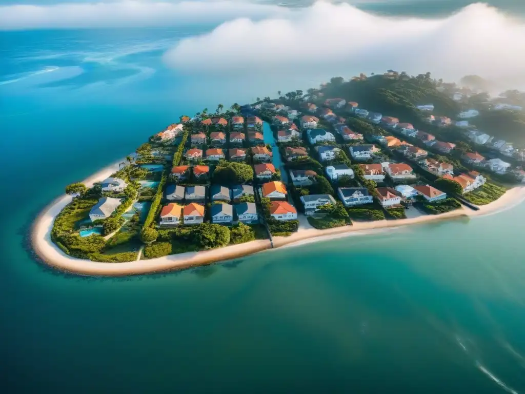 Contrastes costeros: lujo y riesgo por cambio climático Contraste entre propiedades costeras de lujo y zonas inundadas por el impacto del cambio climático en el mercado inmobiliario costero