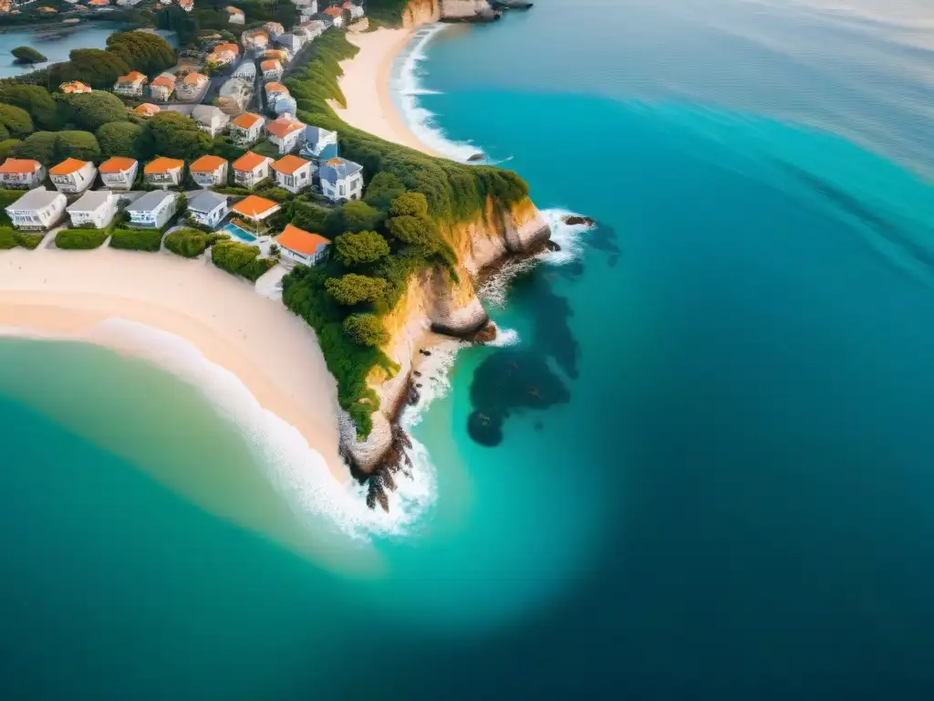 Contraste costa: lujo vs Contraste entre propiedades de lujo y costa erosionada por el aumento del nivel del mar