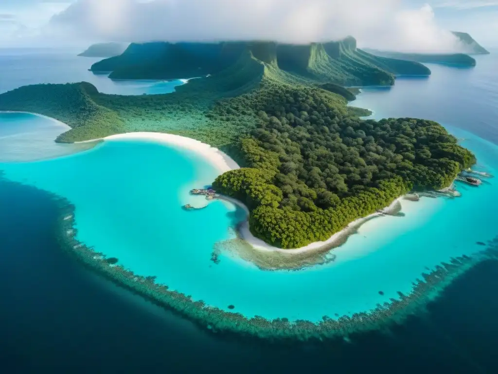 Paraíso costero: belleza natural en alta resolución Costa virgen con aguas turquesas y playas de arena