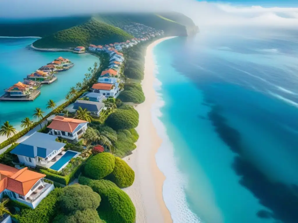 Residencias de lujo frente al mar: belleza y riesgo Viviendo en la costa: lujo y riesgos de desastres naturales