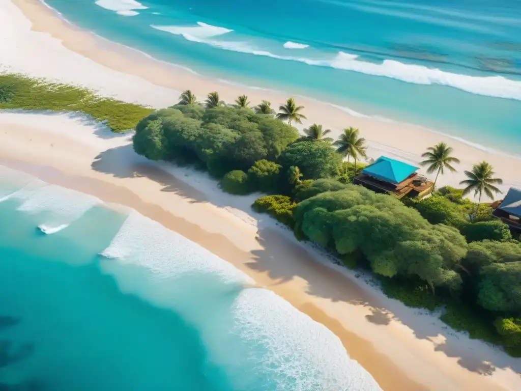 Invierte en el paraíso: propiedades costeras de ensueño Inversión en crowdfunding propiedades costa paradisíaca con playas cristalinas y palmeras