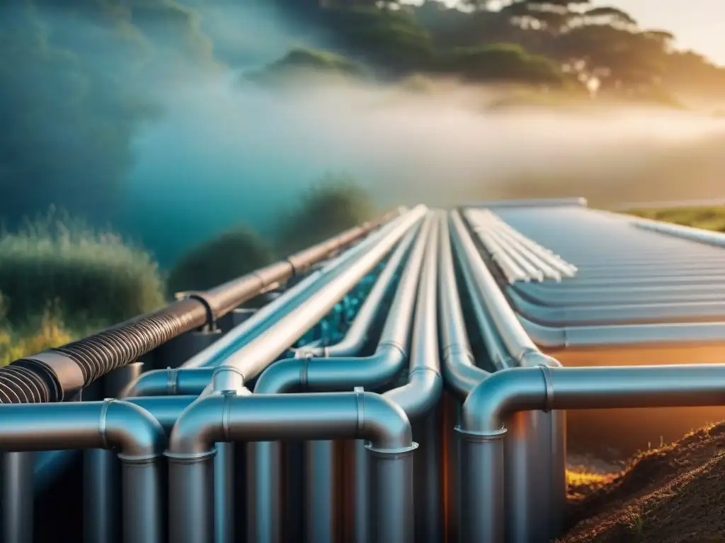 Sistema de recolección de agua innovador en propiedad costera Detalles de sistema recolección agua lluvia en propiedad costera moderna, destacando beneficios sistemas recolección agua lluvia