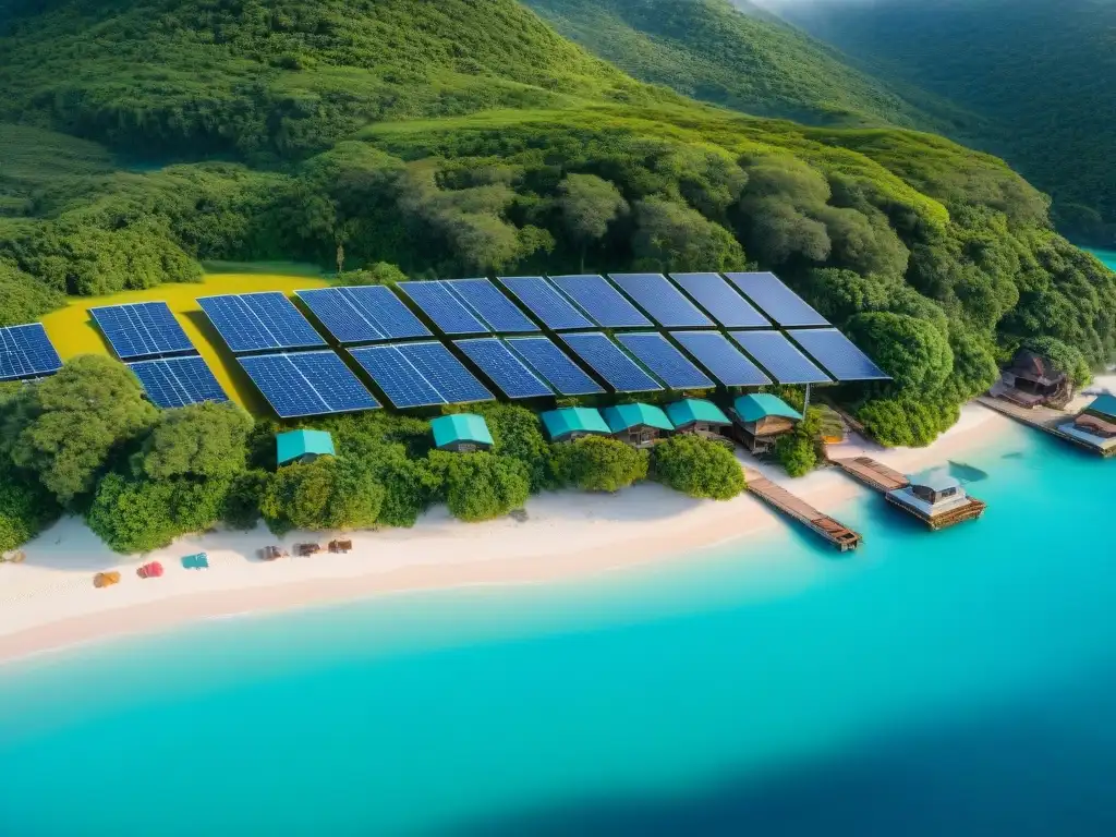 Paraíso eco-sostenible en la costa: lujo verde y armonía EcoResort costero sostenible: integración perfecta de naturaleza y sostenibilidad en un paraíso ecológico