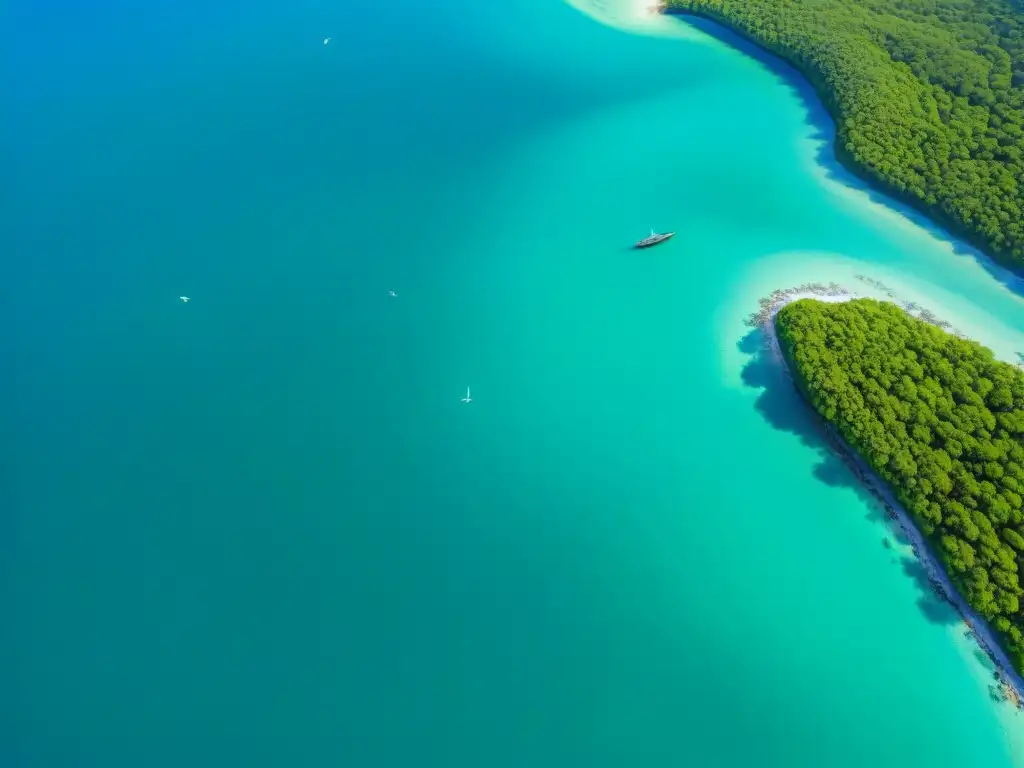 Ecosistema costero vibrante: vida marina, aguas turquesas y manglares Un ecosistema costero vibrante con diversa vida marina, aguas turquesa y manglares verdes, ilustrando la conservación costera