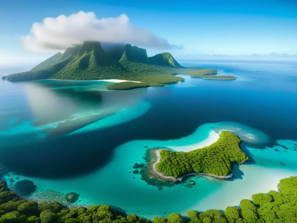 Maravilloso ecosistema costero: vida marina, corales y manglares Protección de ecosistemas costeros: vida marina, arrecifes de coral y manglares en equilibrio bajo el agua cristalina