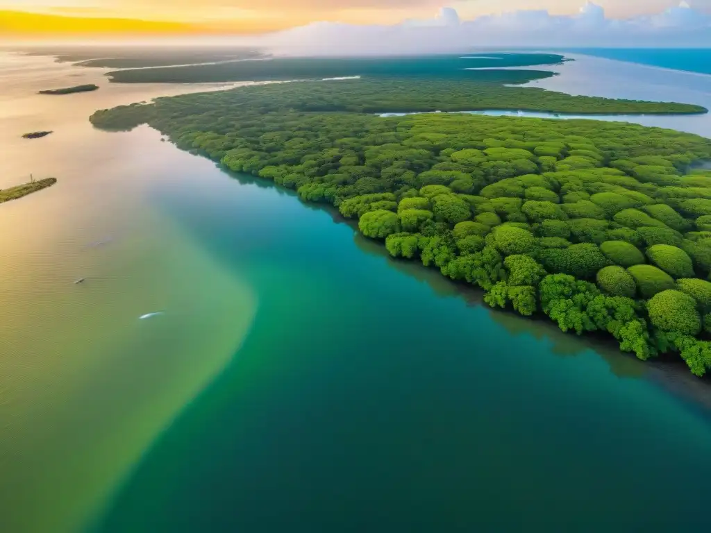 Integración urbana y conservación costera: armonía perfecta El equilibrio perfecto: Conservación costera en planificación urbana con armonía entre ciudad y naturaleza al atardecer
