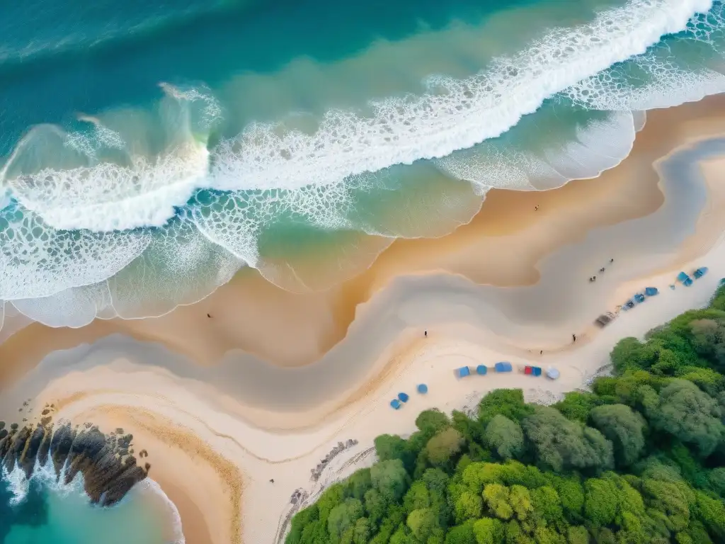 Costa dorada: equilibrio entre turismo y conservación La erosión costera y el equilibrio entre turismo y conservación en una impresionante costa, con playas doradas y aguas azules