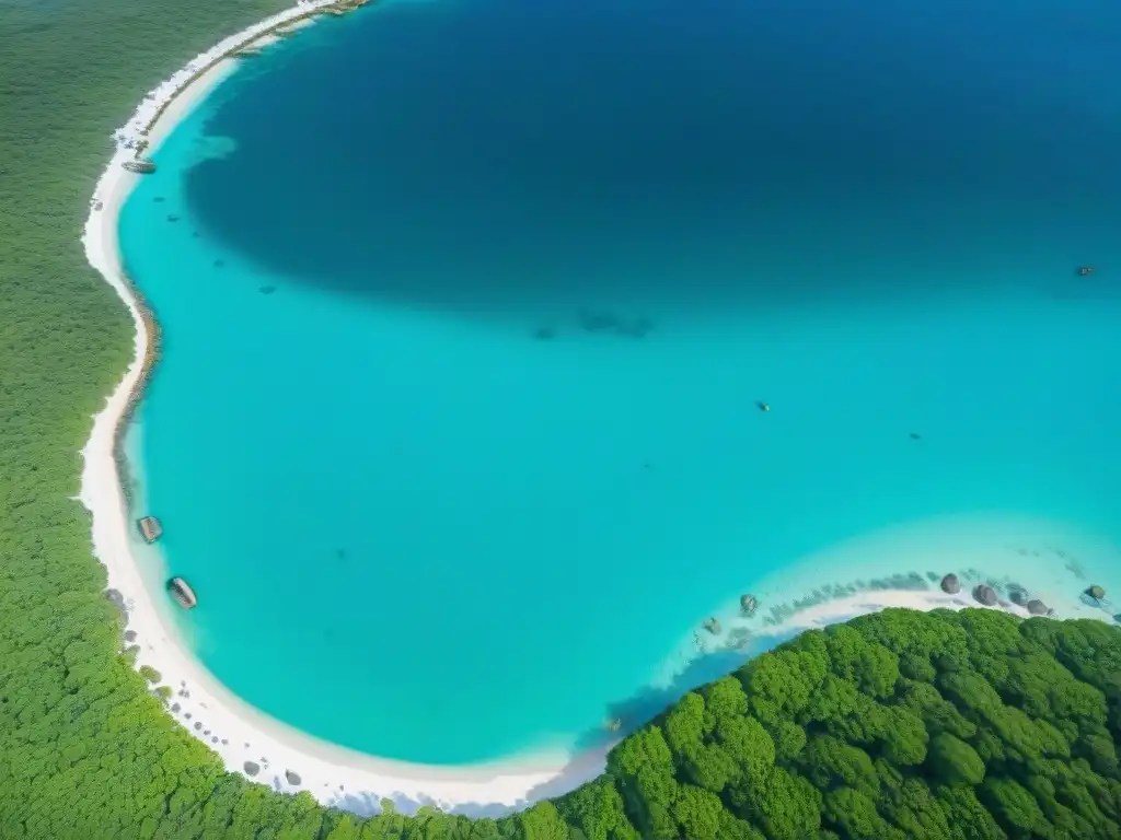 Comunidad unida: Limpieza de manglares en la Riviera Maya Una escena conmovedora de comunidad en la Riviera Maya, enfocada en el desarrollo sostenible y la limpieza de playas
