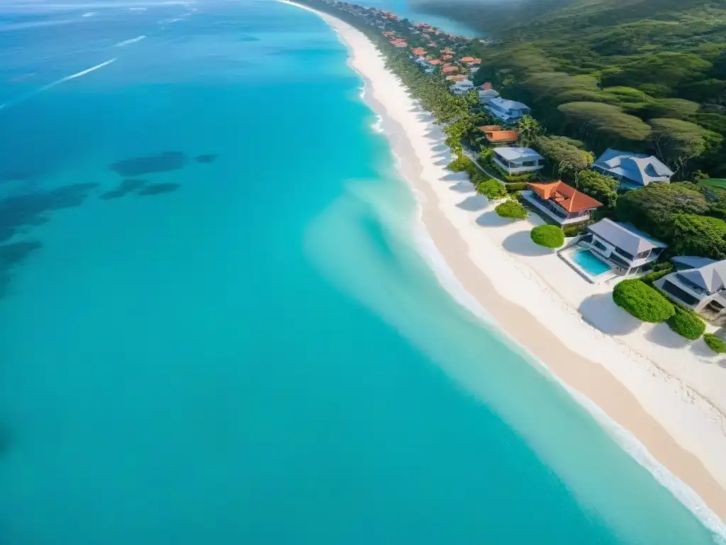Costa virgen y propiedades lujosas: la seducción del litoral Espectacular costa con aguas cristalinas y propiedades de lujo en la playa