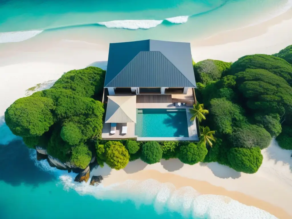 Paraíso costero: alquiler vacacional de lujo con piscina infinita Exclusivo alquiler vacacional costero con piscina infinita privada y acceso directo a la playa
