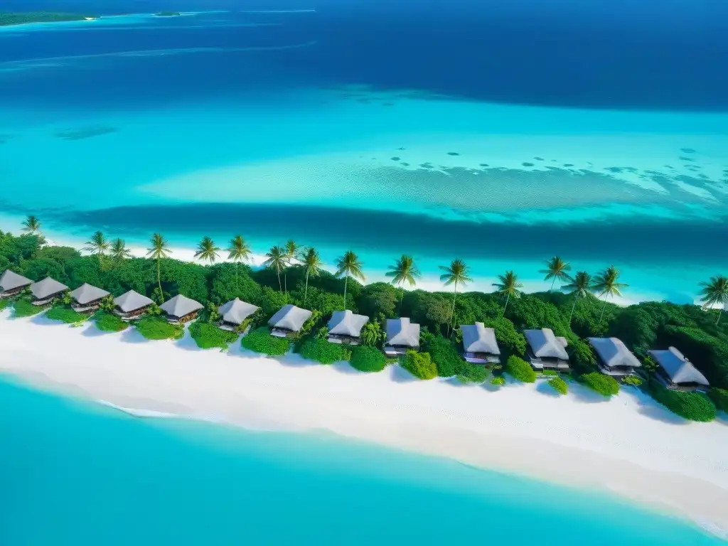 Paraíso exclusivo: resort de lujo en playa de ensueño Exclusivo resort de lujo en la playa, con bungalows sobre el agua y piscinas infinitas