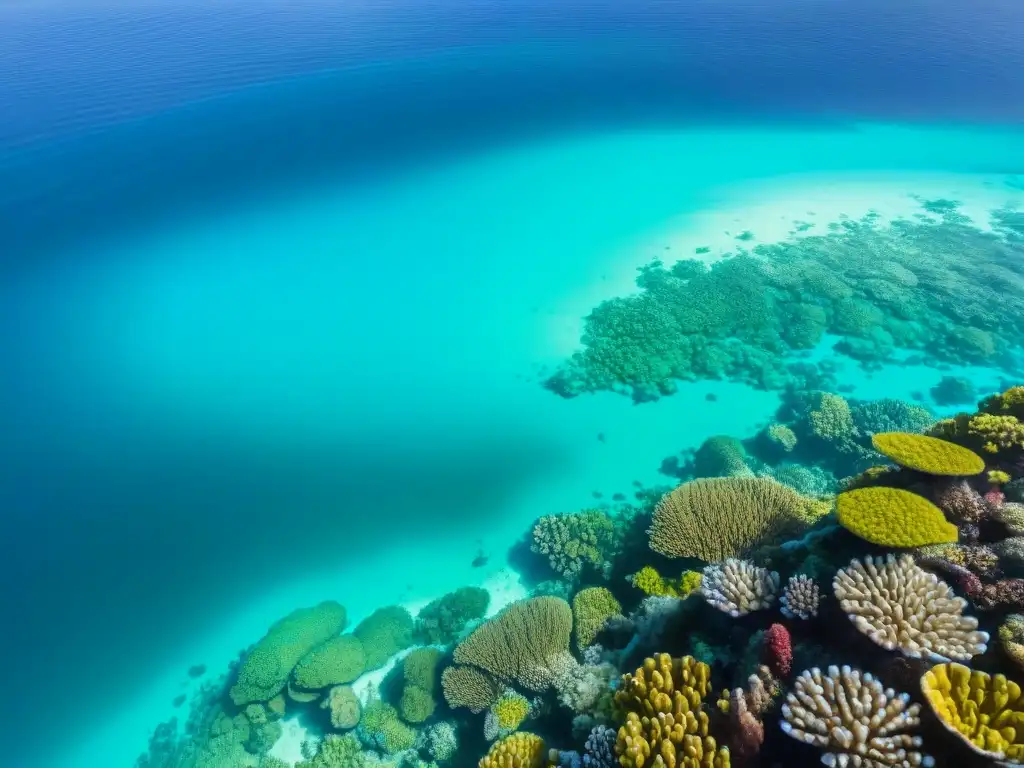 Maravilloso ecosistema costero: vida marina colorida en arrecifes de coral Fascinante ecosistema costero vibrante y diverso, reflejando la luz del sol en aguas cristalinas
