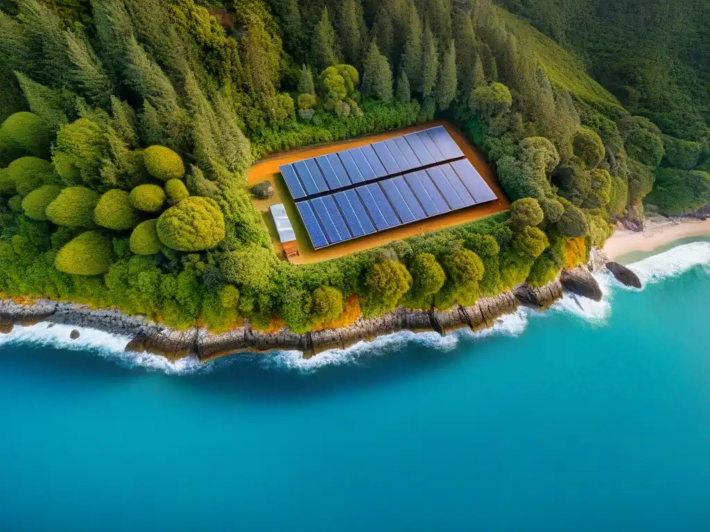 Propiedad costera sostenible: armonía moderna con la naturaleza Hermosa propiedad costera sostenible integrada con la naturaleza, con paneles solares y paisajismo nativo