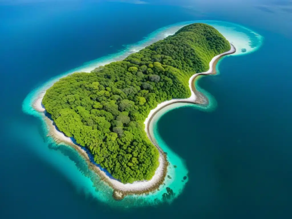 Equilibrio marino: belleza y fragilidad Impacto del cambio climático en ecosistemas costeros: vista aérea impresionante que muestra la delicada armonía entre tierra y mar