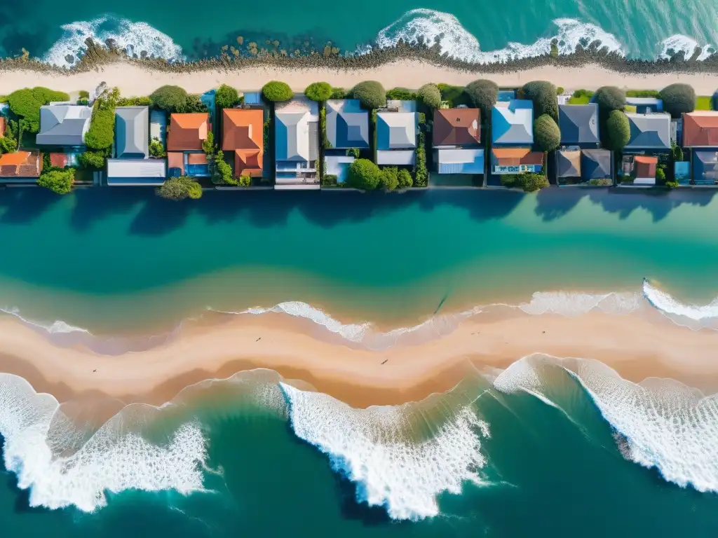 Costa de ensueño: impacto del derretimiento polar en propiedades de lujo Impacto del derretimiento de los polos en el mercado de propiedades: lujosas casas de playa parcialmente sumergidas por el mar