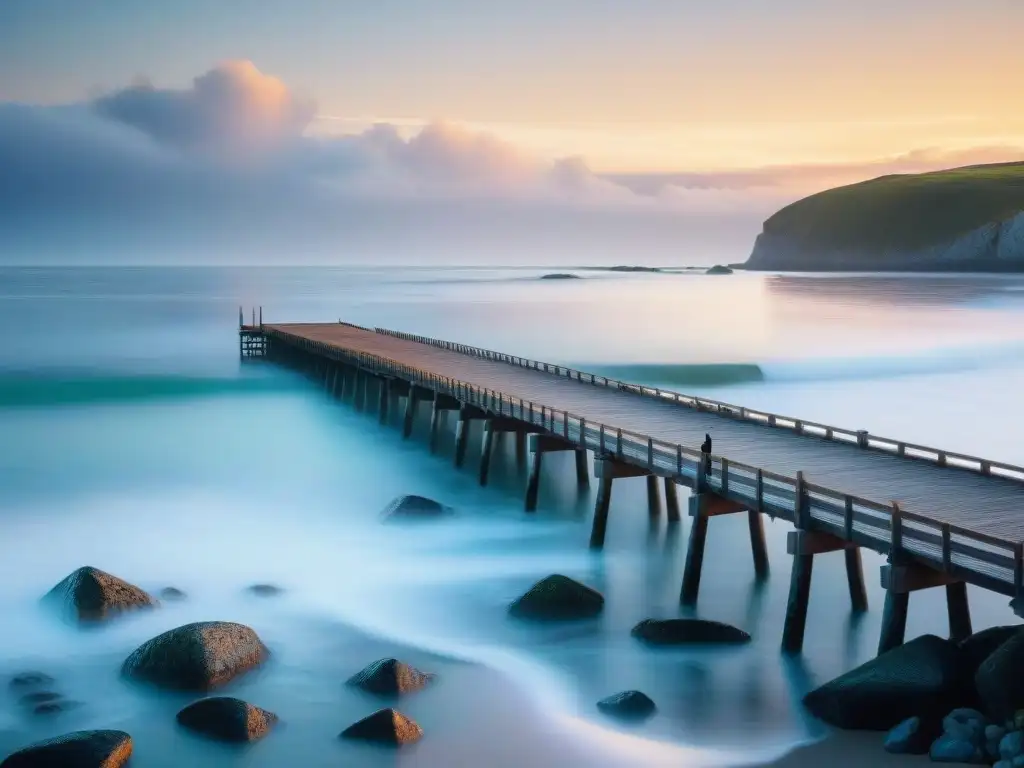 Paisaje costero dorado: reglas de composición en fotografía Una impresionante composición en fotografía costera durante la hora dorada