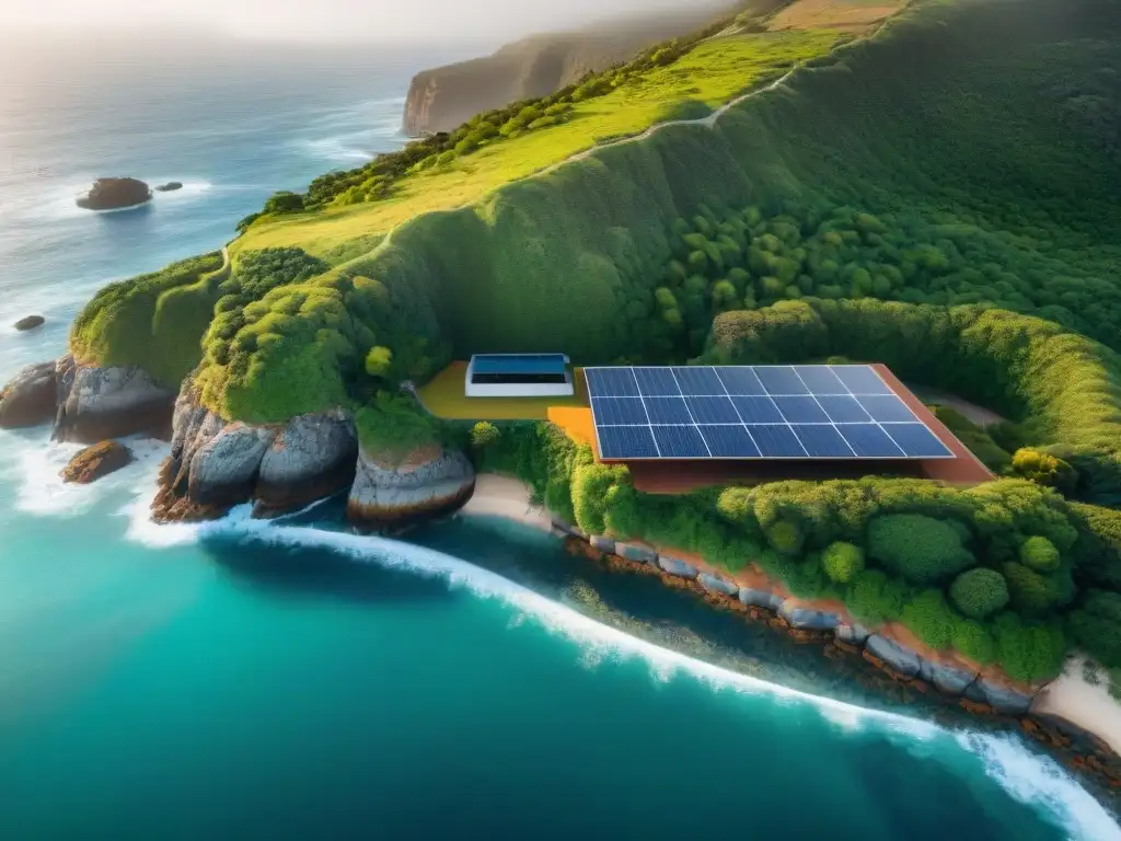 Propiedad costera sostenible: armonía moderna con la naturaleza Innovaciones sostenibles en propiedades costeras: armonía entre modernidad y naturaleza