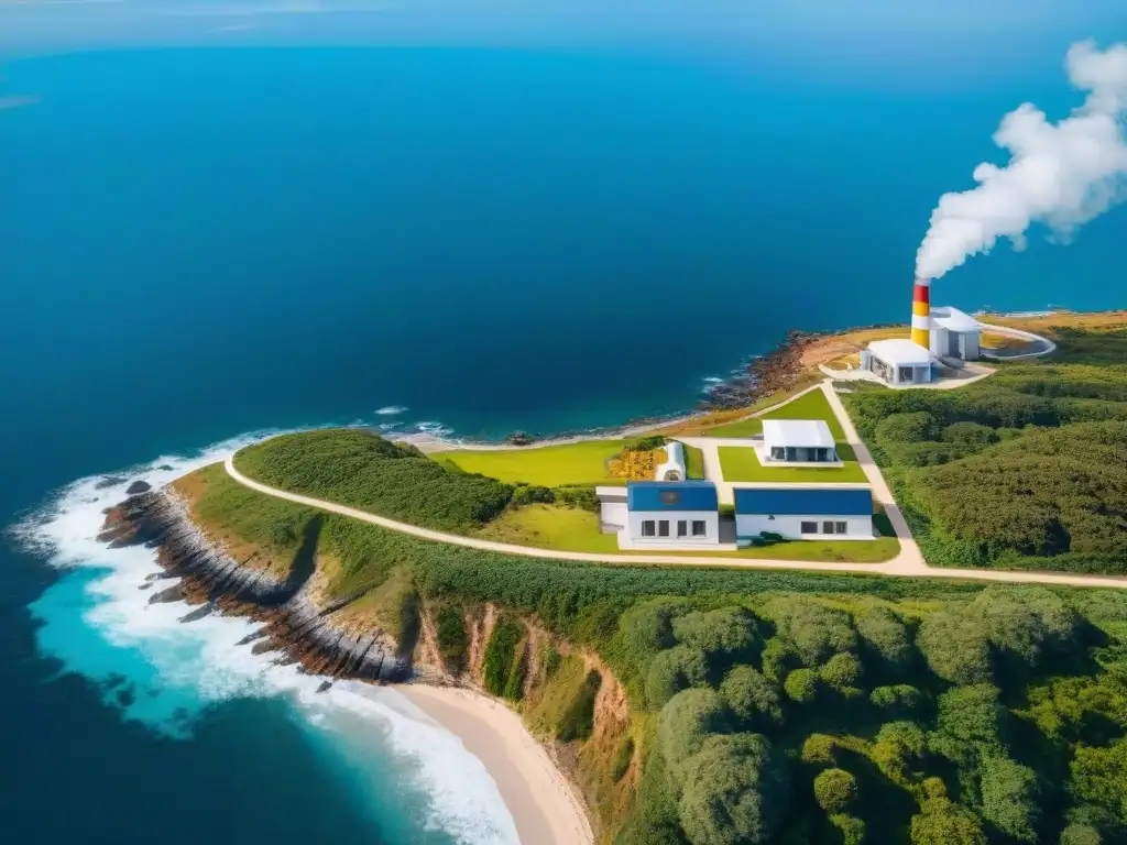 Innovadora energía geotérmica en propiedad costera Un innovador sistema de energías renovables para propiedades costeras, fusionando tecnología y sostenibilidad
