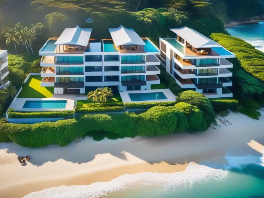 Apartamentos de lujo frente al mar: exclusividad costera Inversión en apartamento de lujo frente al mar con diseño moderno, vistas al océano y entorno exuberante