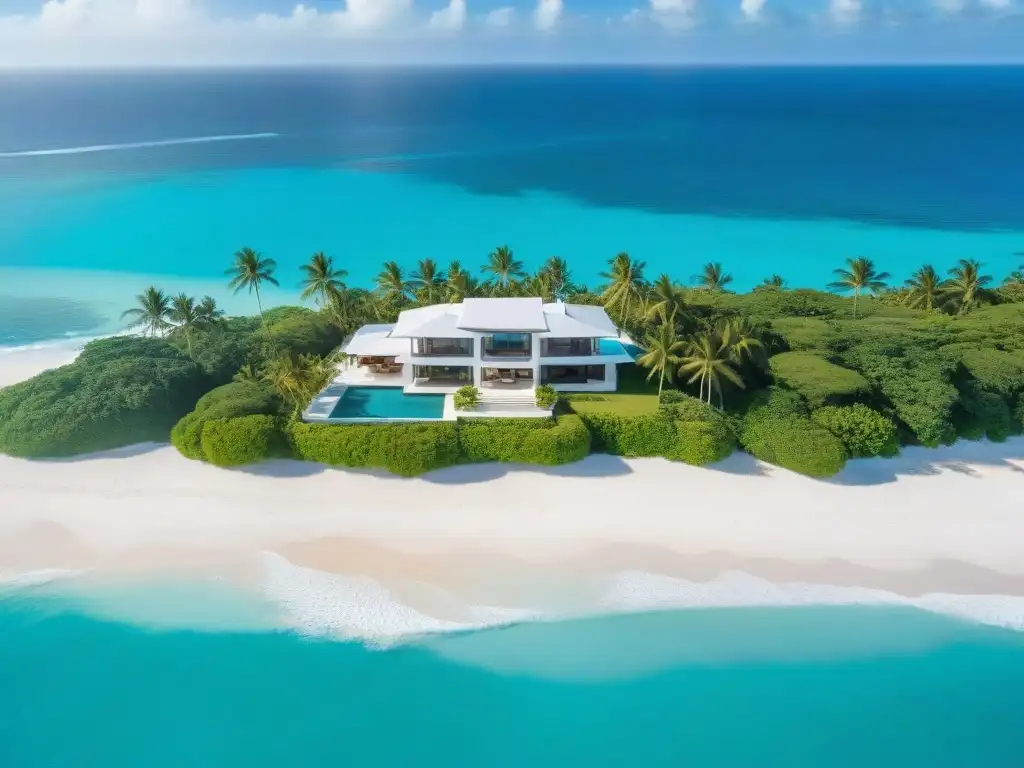 Villa de lujo frente al mar: exclusividad y tranquilidad Inversión en apartamento de lujo frente al mar con playa de arena blanca y aguas turquesas, rodeado de exuberante vegetación
