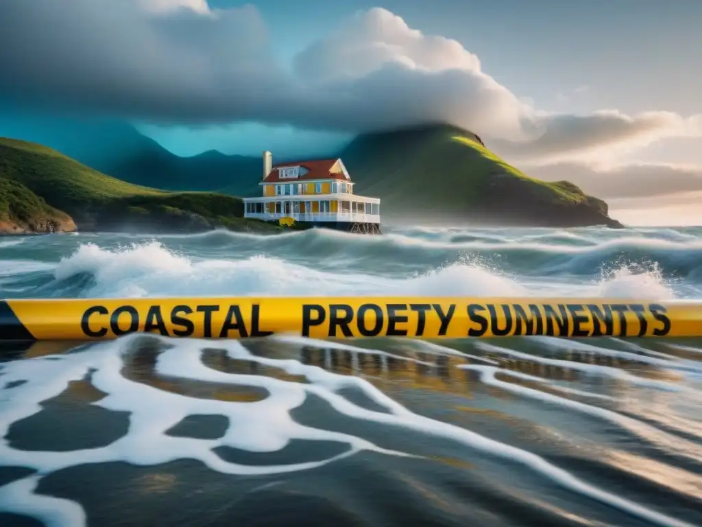Inversión costera bajo riesgo: propiedad sumergida por el mar Inversión costera en riesgo: propiedad sumergida por el mar en cambio climático