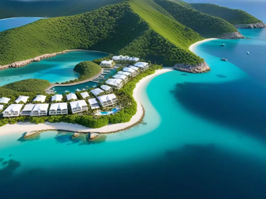 Exclusivo resort costero: inversión inmobiliaria de lujo Inversiones REITs costeros de lujo: Exclusivo resort con playas, villas y yates en un paraíso costero de opulencia