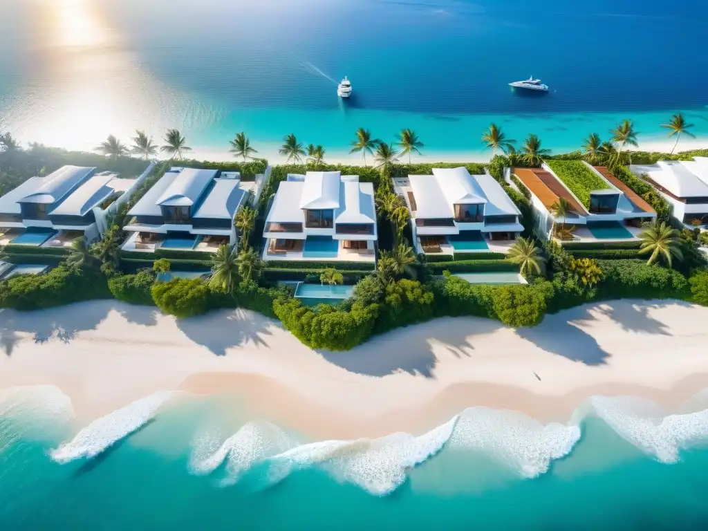 Inversiones inmobiliarias costeras estratégicas: lujosas villas frente al mar, piscinas infinitas y un puerto privado al atardecer