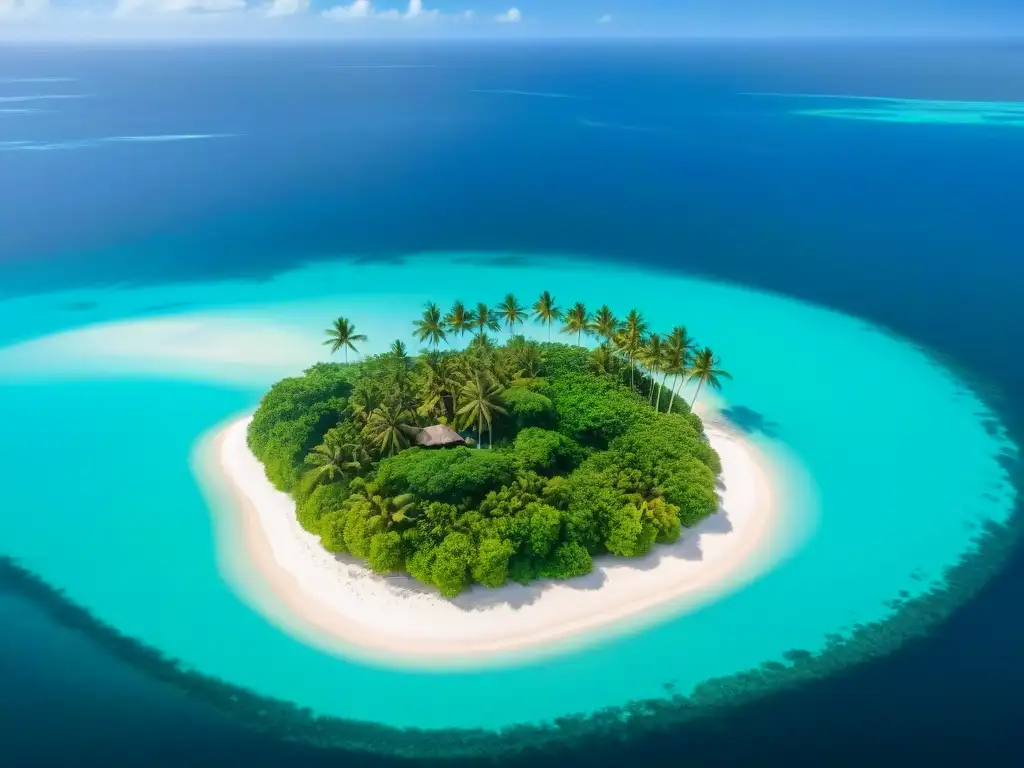Paraíso privado: isla exclusiva con villas de lujo y playa de ensueño Inversión en isla privada: paraíso exclusivo con villas lujosas, palmeras y playa de arena blanca