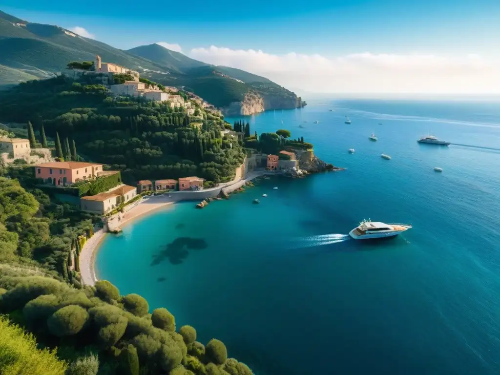 Villa de lujo en acantilado: belleza costera italiana Villa italiana de lujo en acantilado con vistas al mar Mediterráneo