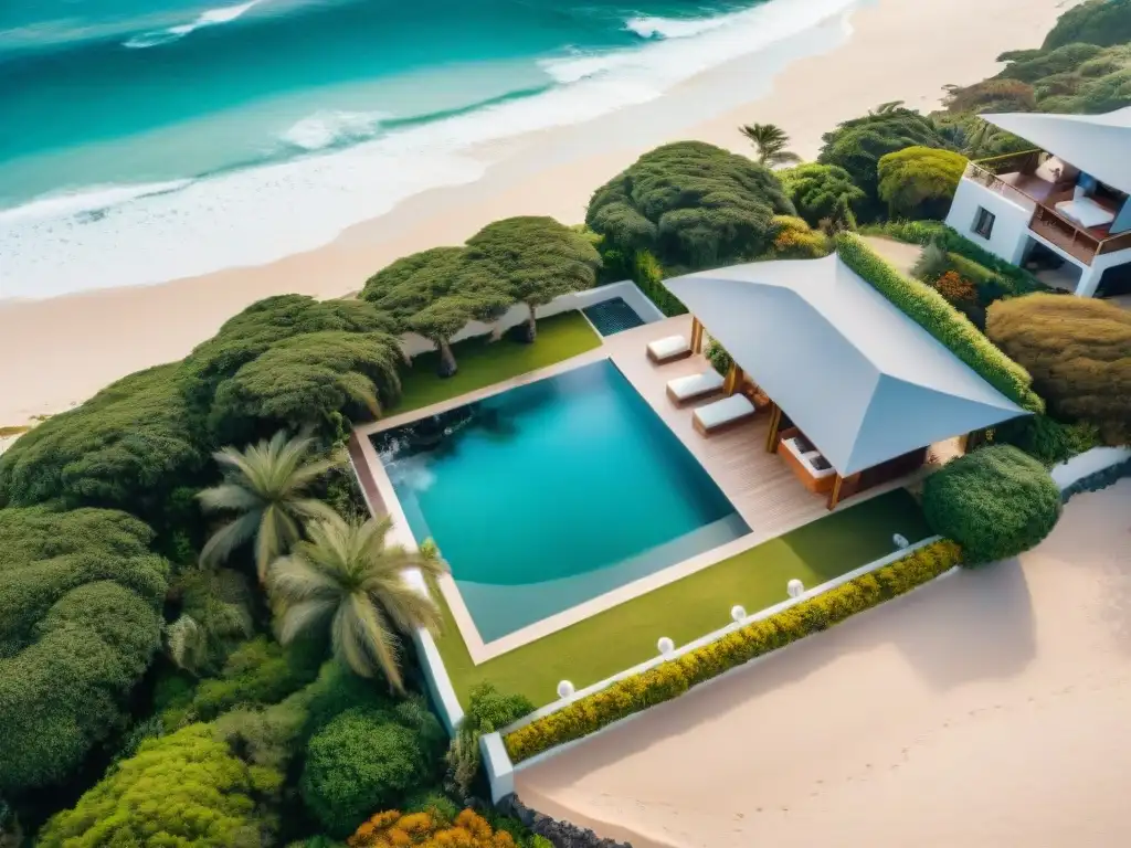 Residencia de lujo con piscina infinita privada frente al mar en Sudáfrica Una lujosa propiedad costera en Sudáfrica con piscina infinita privada y vista al océano