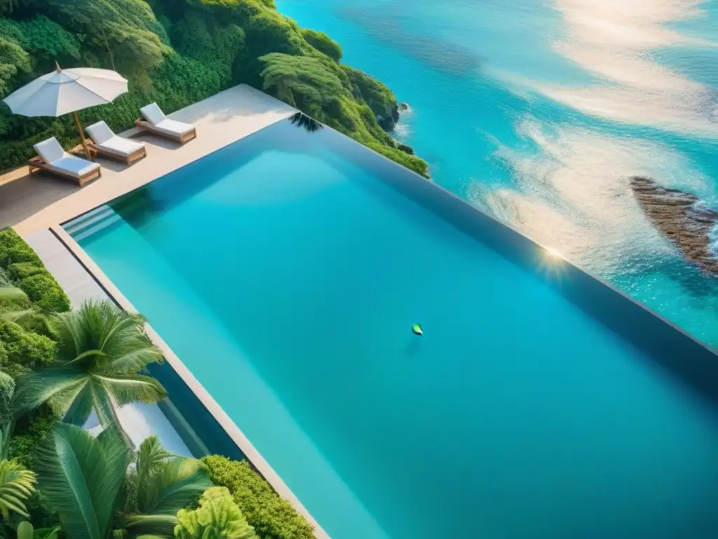 Propiedad de lujo frente al mar: infinita belleza costera Una lujosa propiedad frente al mar valor con diseño moderno, piscina infinita y jardines tropicales