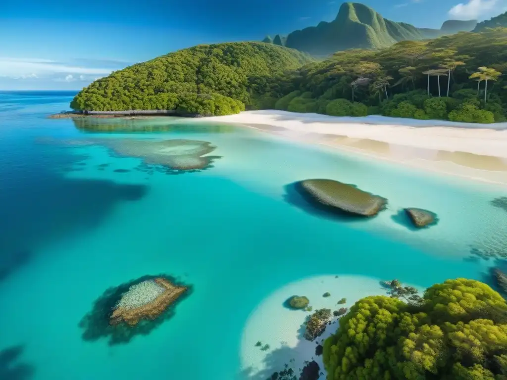 Paraíso marino: arrecife de coral y turismo sostenible Maravilloso ecosistema costero: turismo y conservación en armonía