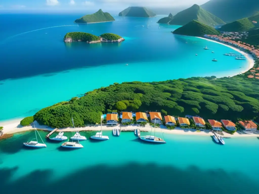 Un mercado costero emergente: una pintoresca ciudad entre aguas turquesas y exuberante vegetación, con arquitectura moderna y tradicional