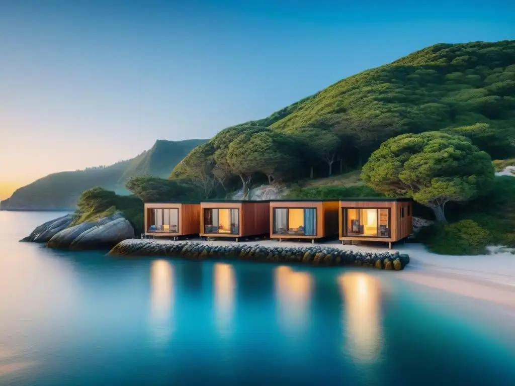 Microcasas innovadoras en paisaje costero Microcasas en la costa: diseño y espacio